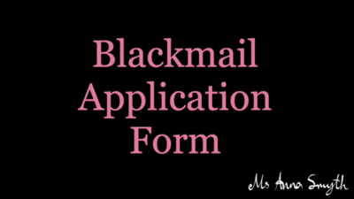 3547 - (Consensual, Fantasy) Blackmail Application